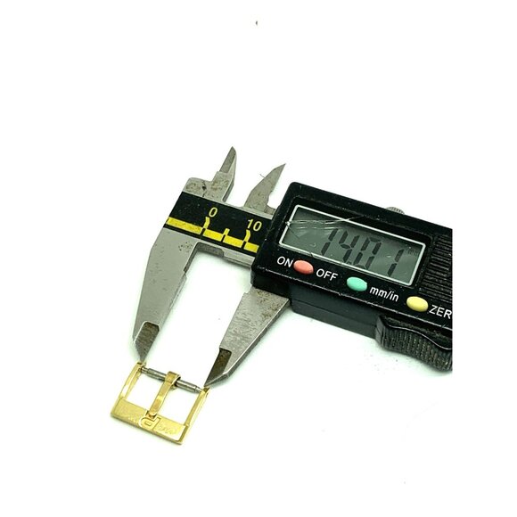 Piaget Women's Watch Buckle 18K Yellow Gold 750 For 14mm Leather Strap Band - Picture 4 of 7